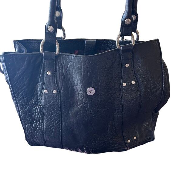 WILL leather goods leather black tote bag - Picture 10 of 14